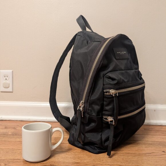Marc Jacobs Nylon Biker Backpack in Black - Large or Medium main image 4